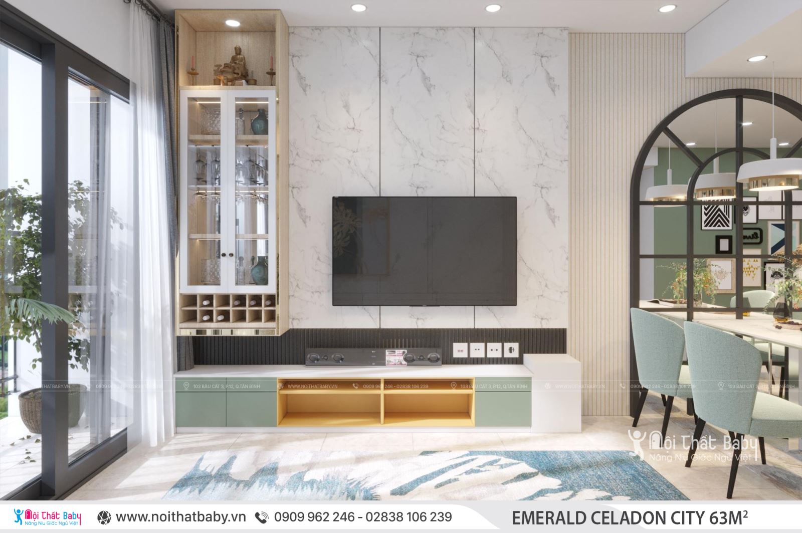 Tổng hợp các mẫu thiết kế nội thất Chung cư Emerald Celadon City